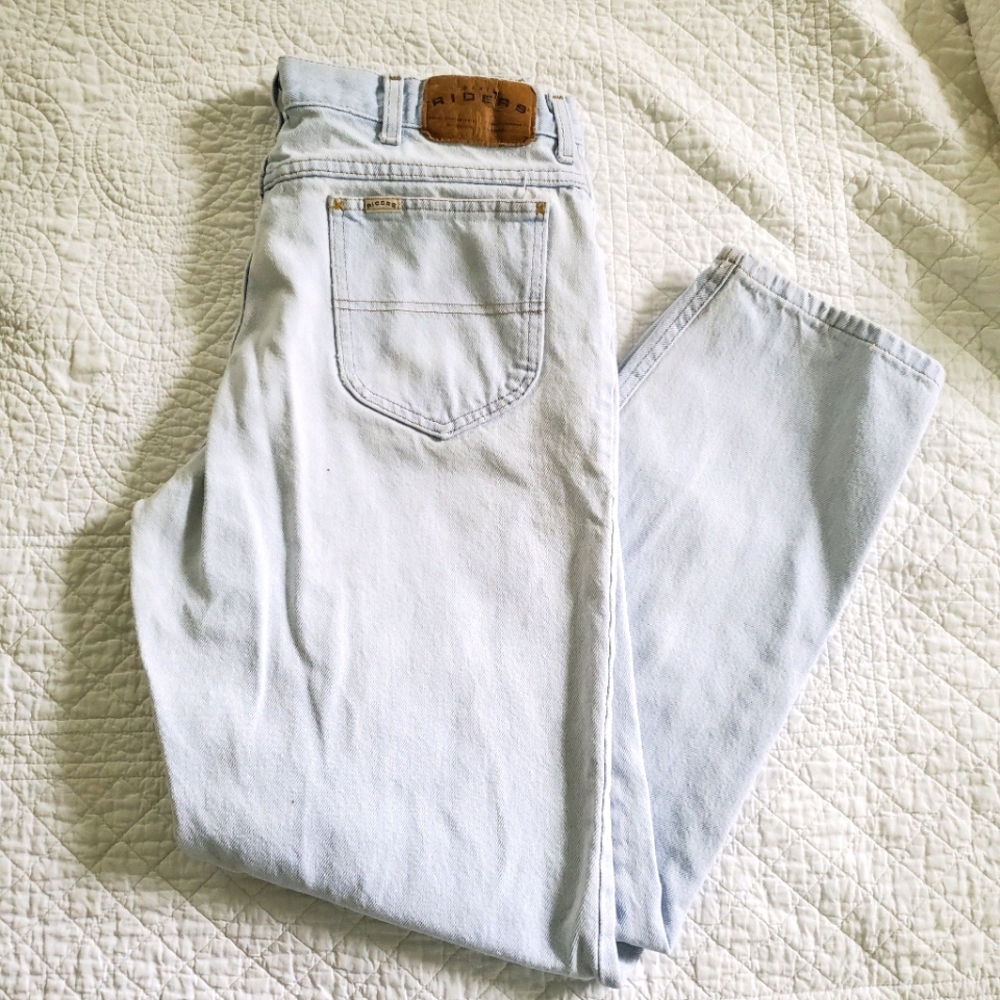 Vintage riders jeans light wash 33x31"